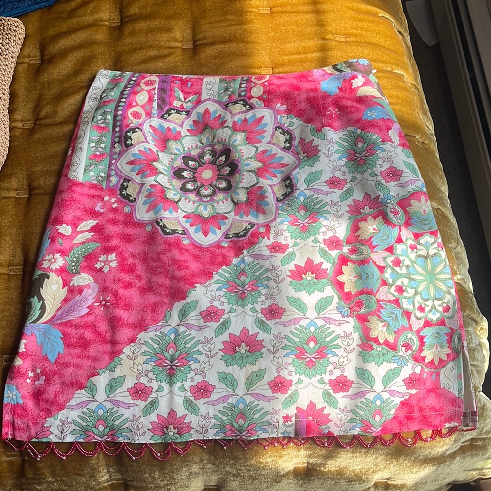 Boston Proper Patterned Skirt - image 1